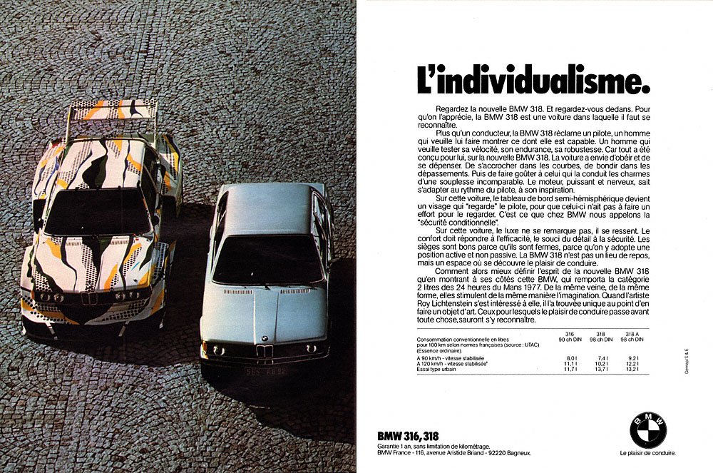 Publicit� Bmw 1978