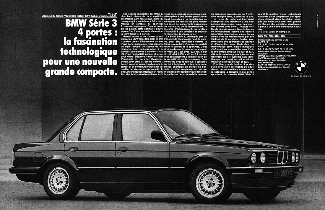 Publicit� Bmw 1984