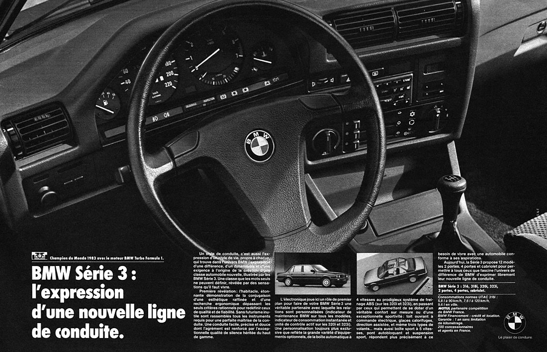 Publicit� Bmw 1984