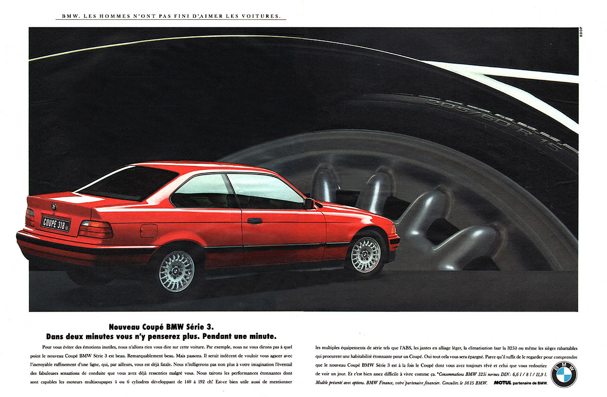 Publicit� Bmw 1992
