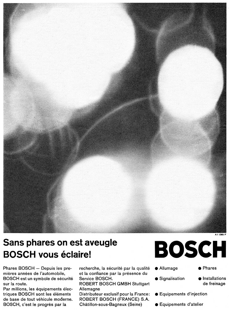 Publicit� Bosch 1965