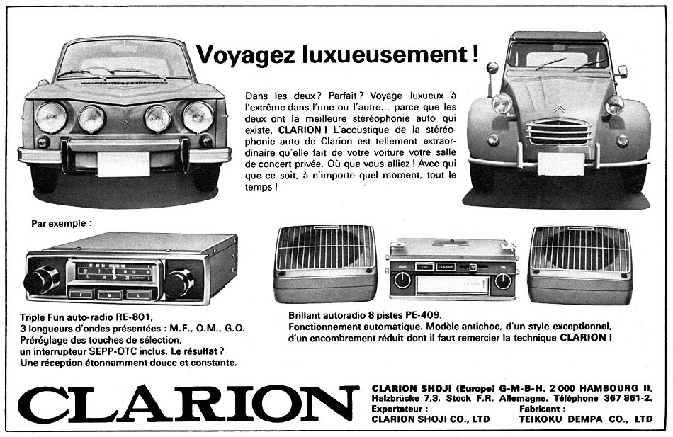 Marque Clarion 1969