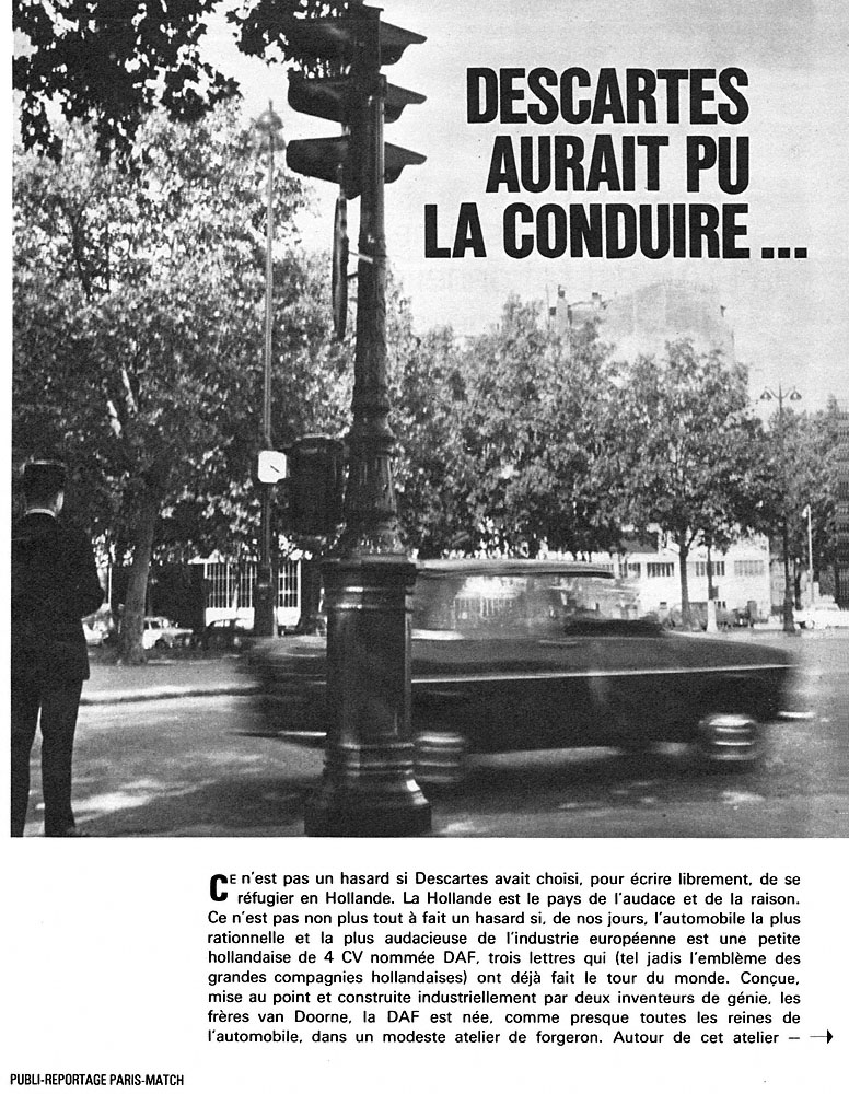 Publicit� Daf 1965