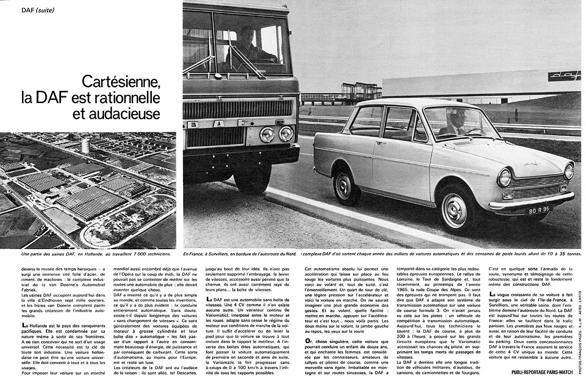 Publicit� Daf 1965