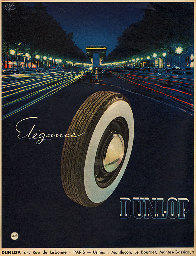 Publicit� Dunlop 1952