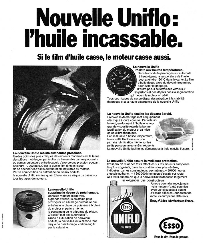 Publicit� Esso 1973