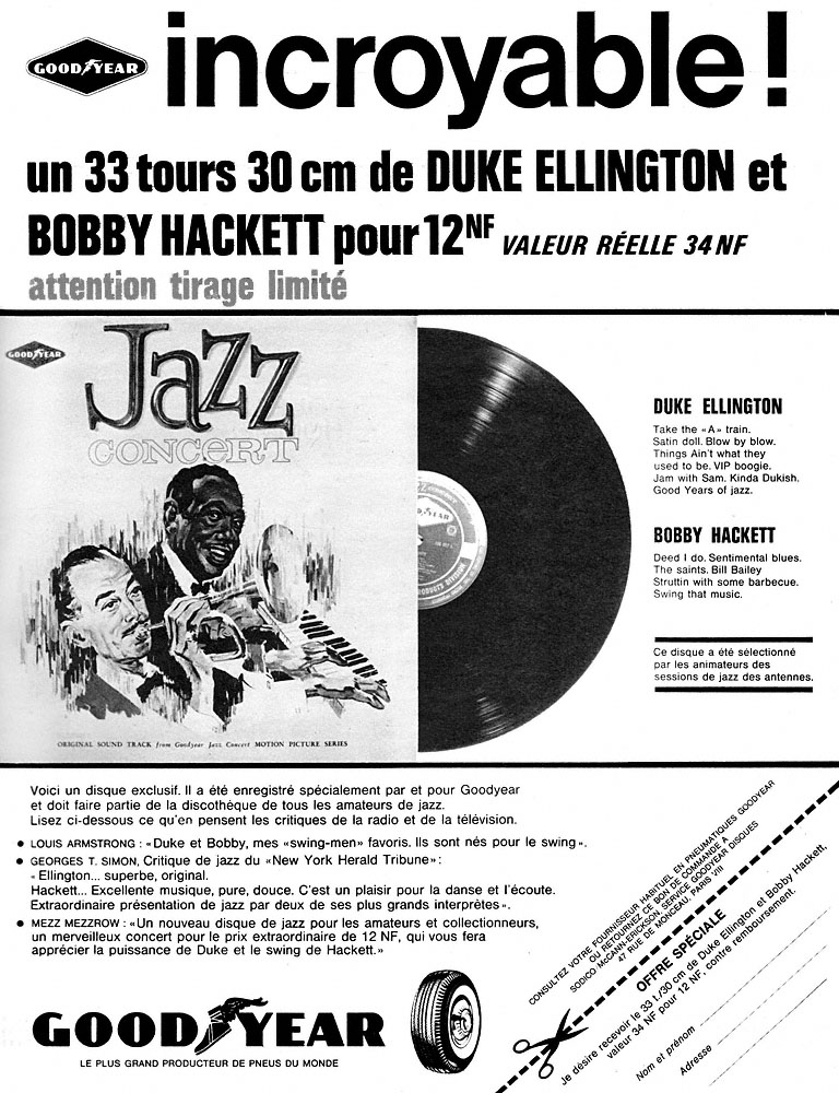 Publicit� Good Year 1962