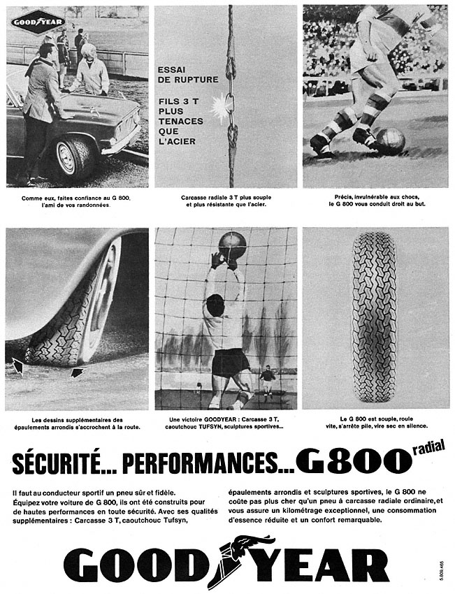 Publicit� Good Year 1965