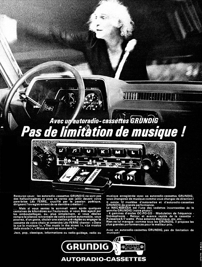 Publicit� Grundig 1977