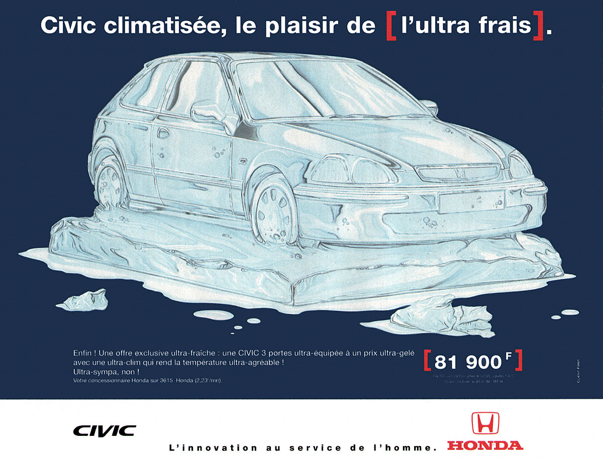 Publicit� Honda 1998
