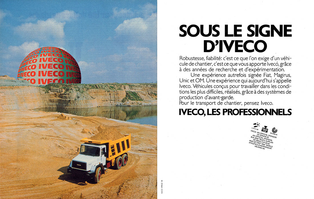 Publicit� Iveco 1982