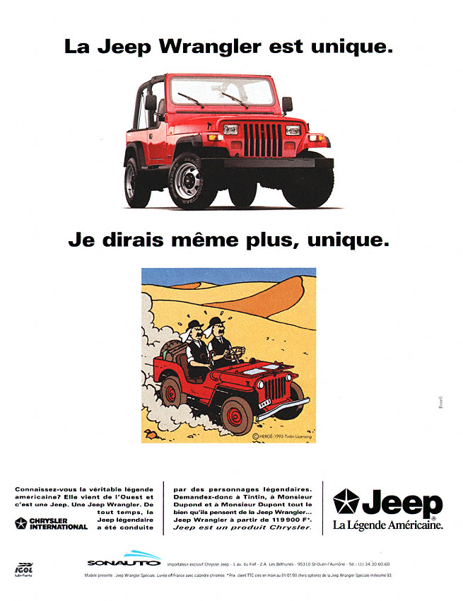 Publicit� Jeep 1993