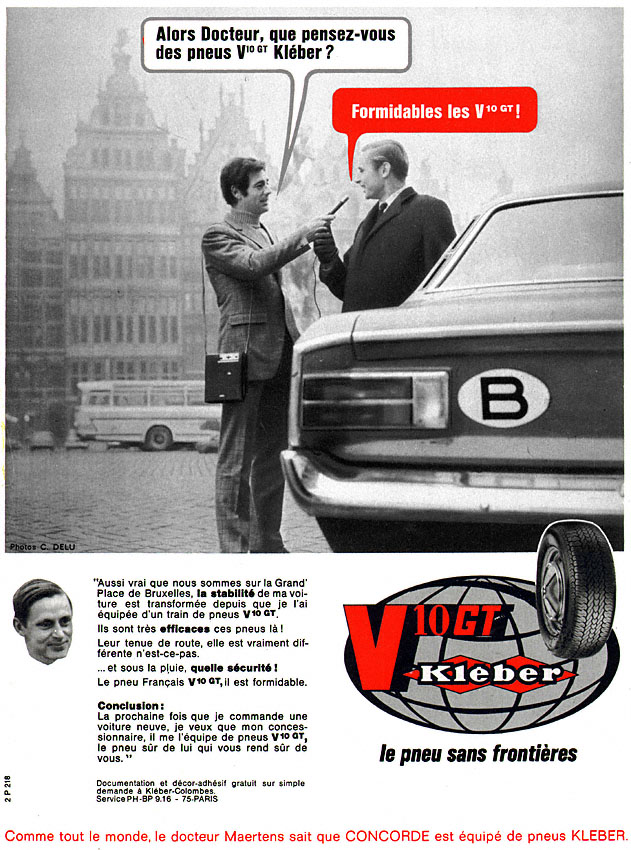 Marque Kl�ber-Colombes 1969