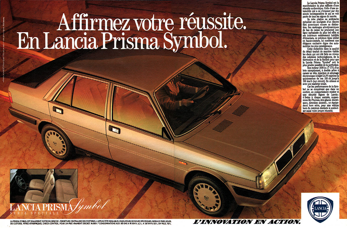 Publicit� Lancia 1987