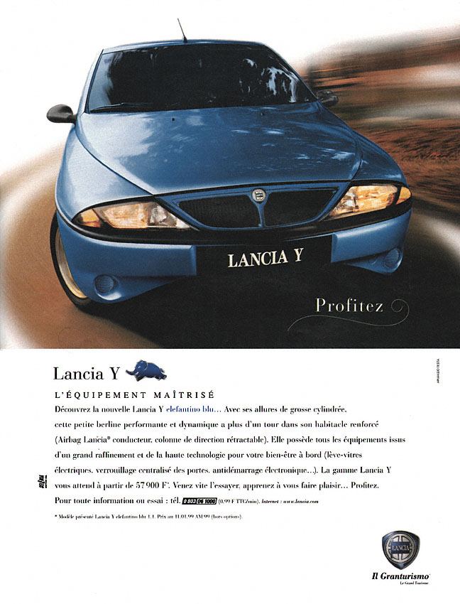 Publicit� Lancia 1999