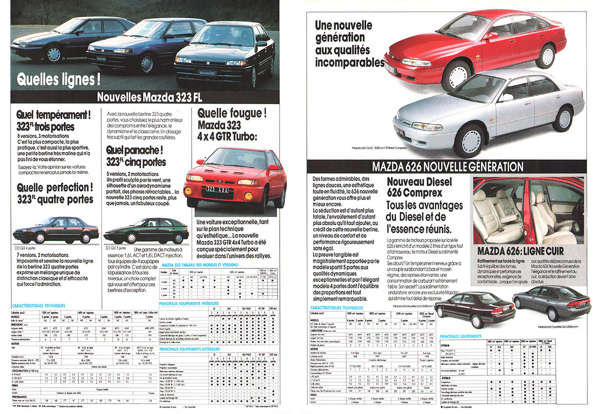 Publicit� Mazda 1993