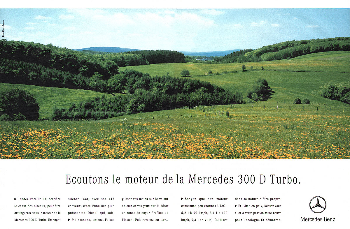 Publicit� Mercedes 1991