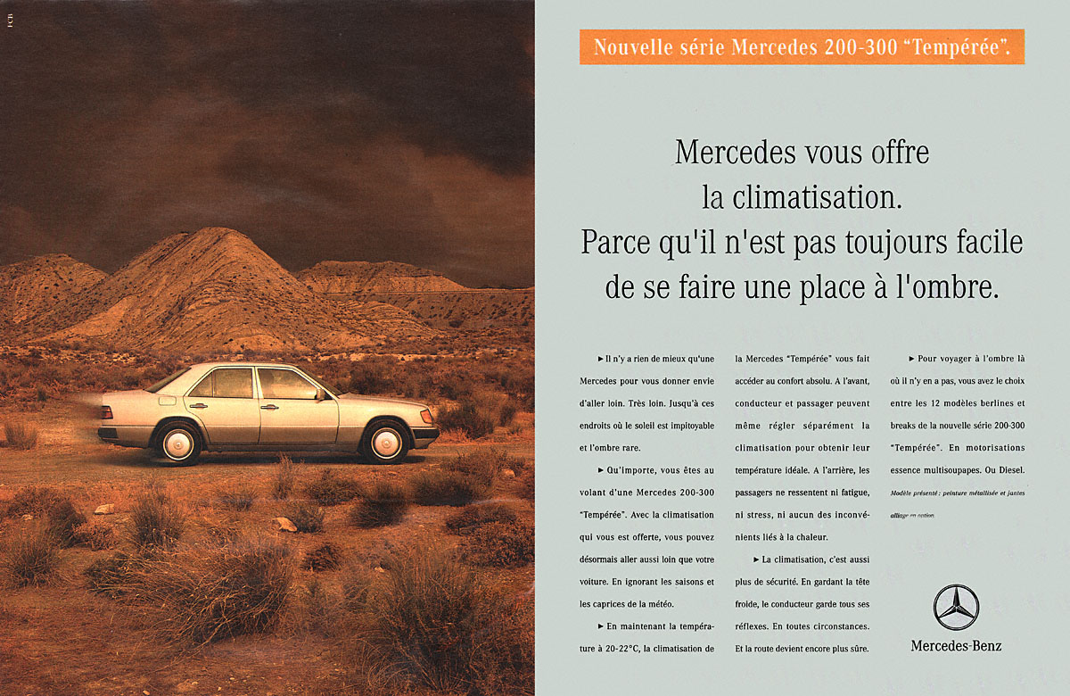 Publicit� Mercedes 1993