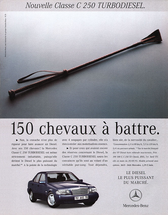 Publicit� Mercedes 1995