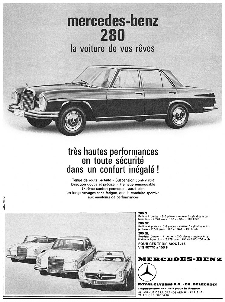 Marque Mercedes 1968