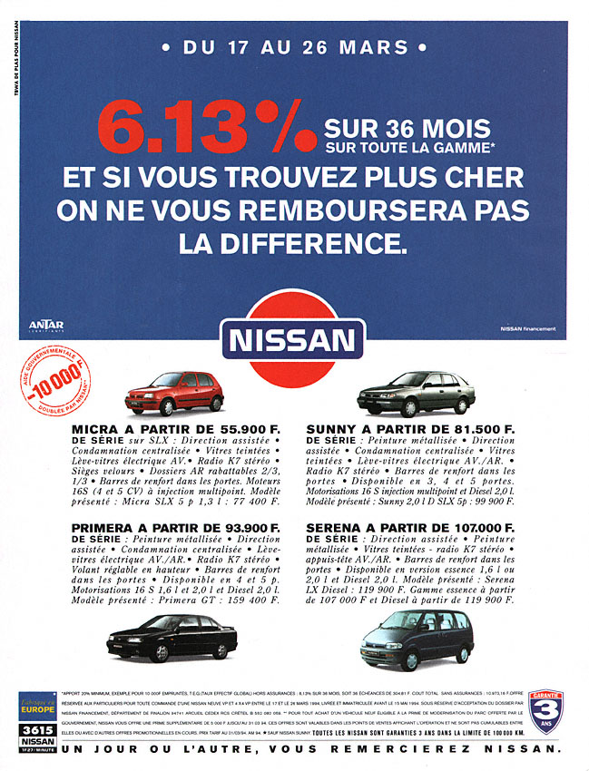 Marque Nissan 1994