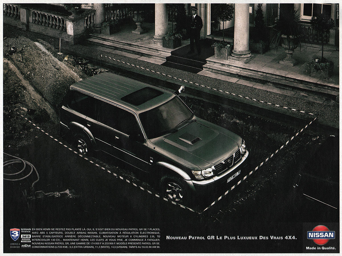 Publicit� Nissan 1998