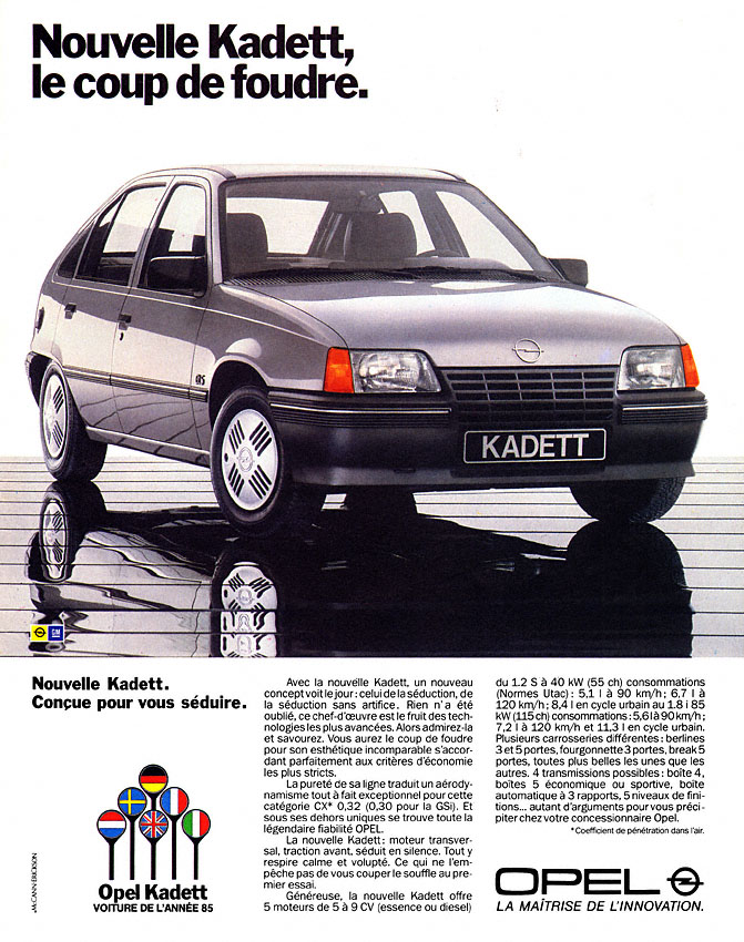 Marque Opel 1985