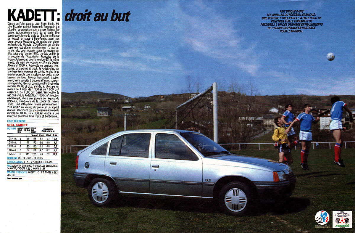 Marque Opel 1986
