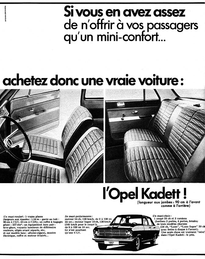 Marque Opel 1966