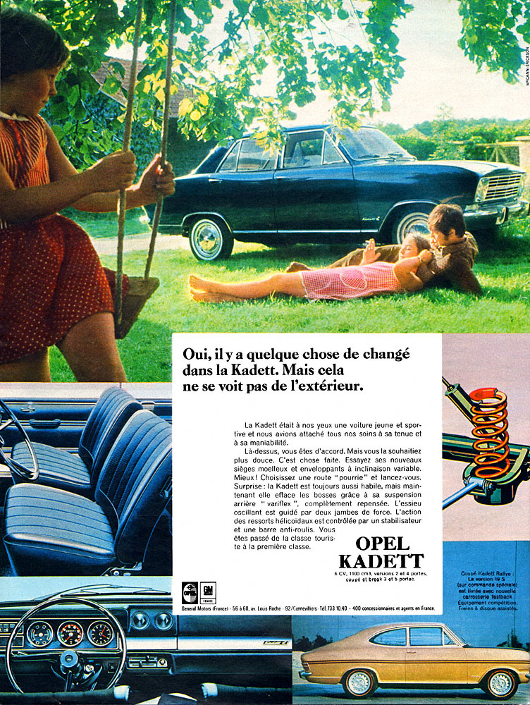 Publicit� Opel 1967