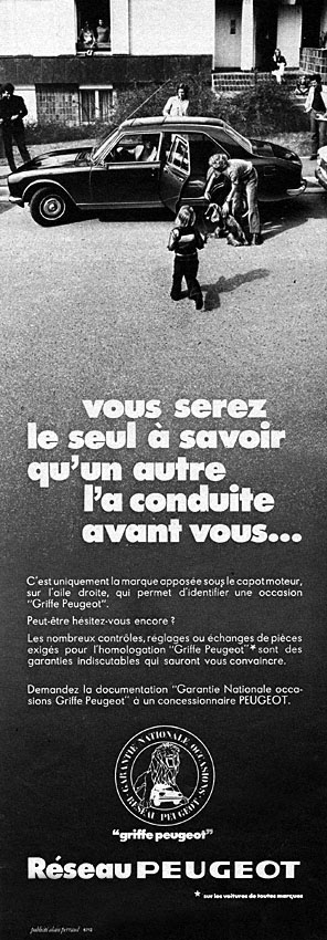 Marque Peugeot 1971
