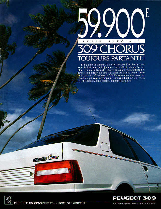 Marque Peugeot 1989