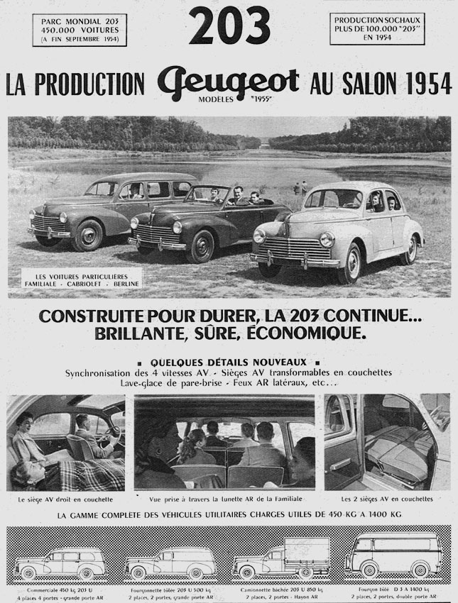 Marque Peugeot 1954