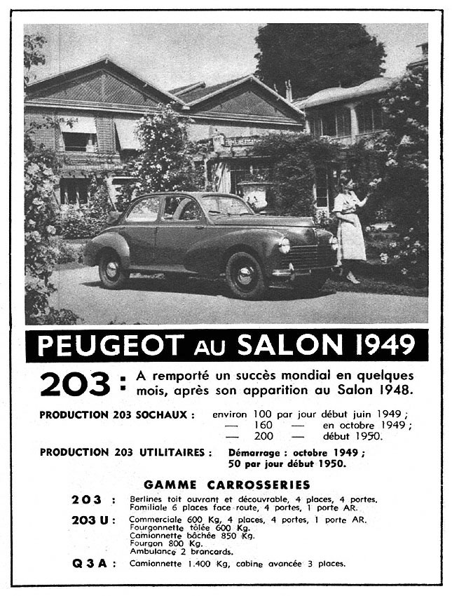 Marque Peugeot 1949