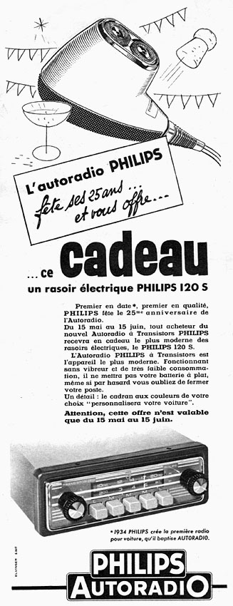 Publicit� Philips 1959