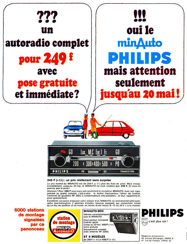 Publicit� Philips 1967