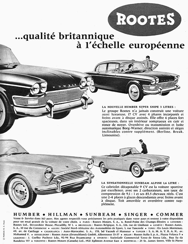 Marque Rootes 1961