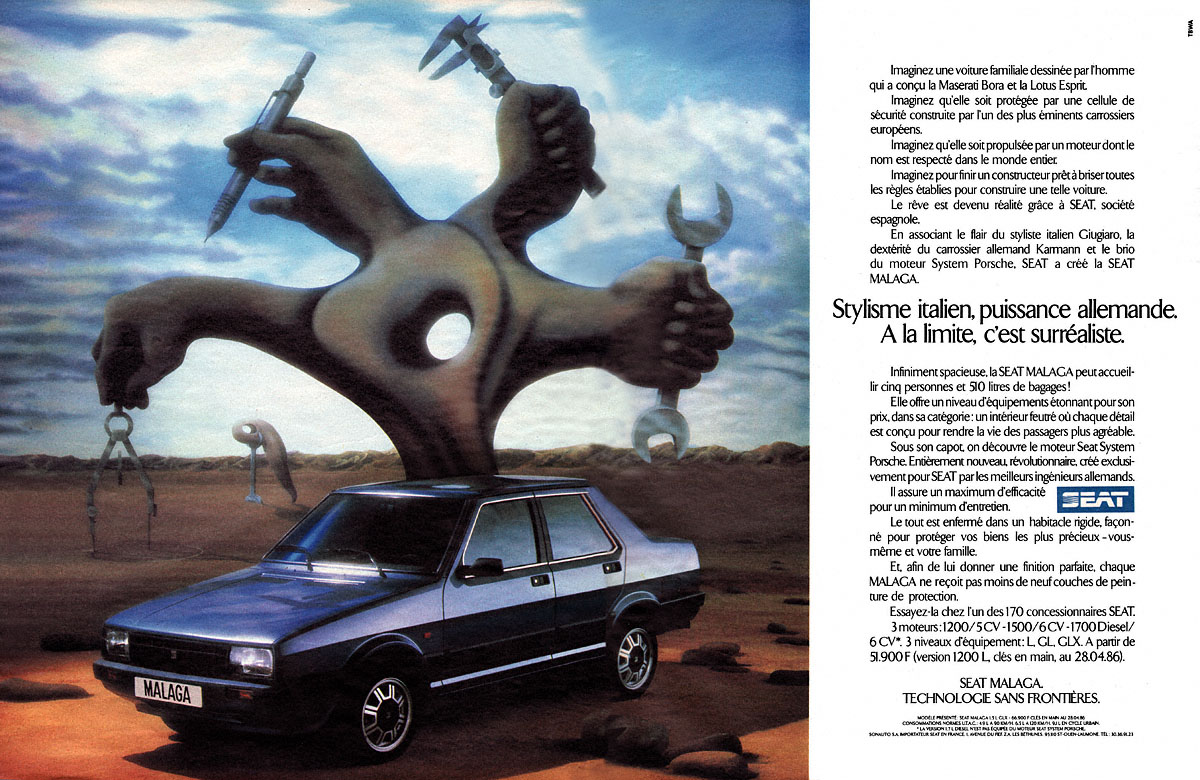 Publicit� Seat 1986