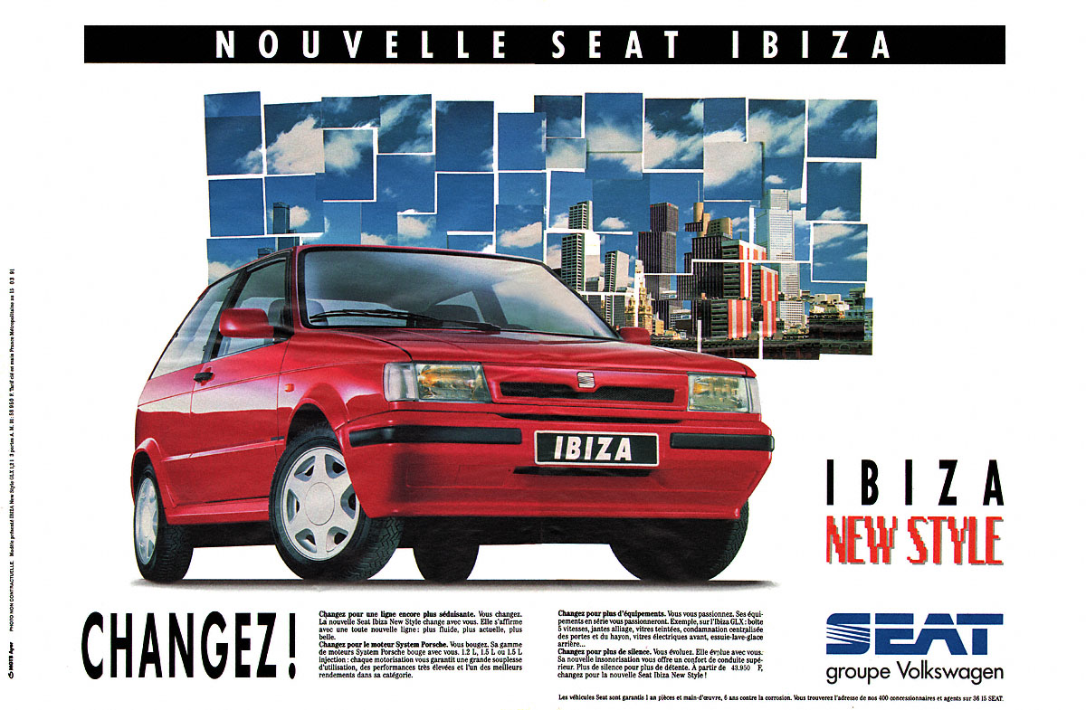 Publicit� Seat 1991