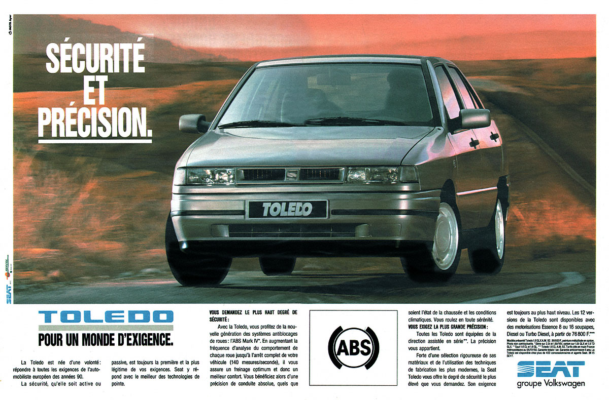 Publicit� Seat 1992