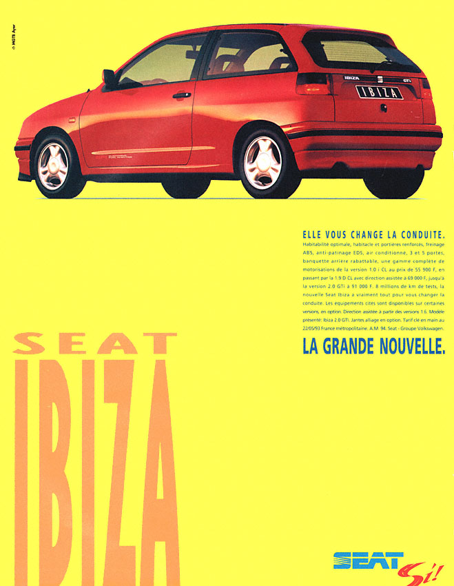 Publicit� Seat 1993