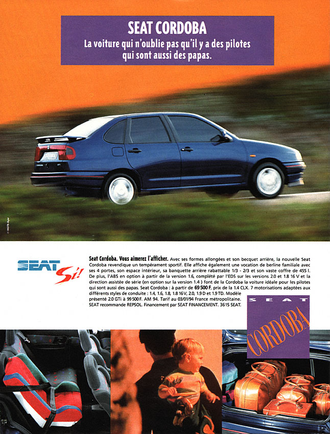 Publicit� Seat 1994