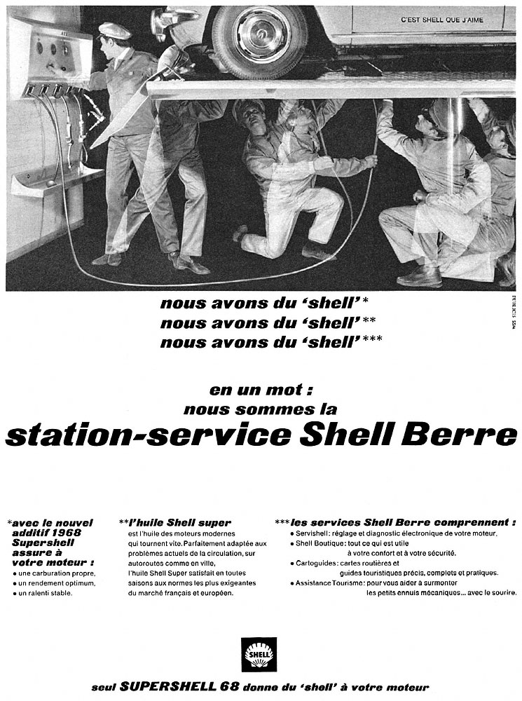 Publicit� Shell 1968