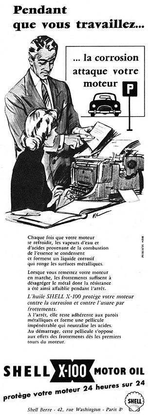 Publicit� Shell 1955