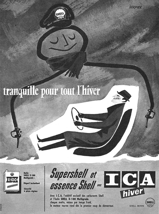 Publicit� Shell 1957