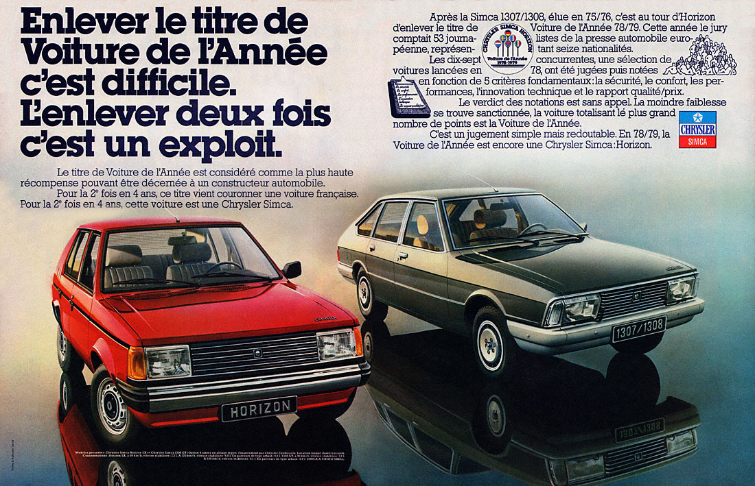 Publicit� Simca 1979