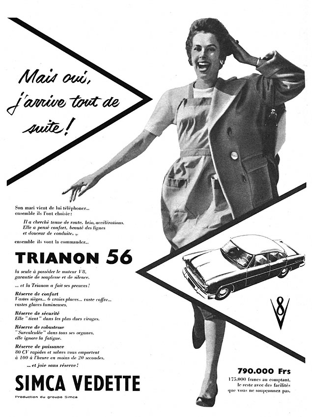 Publicit� Simca 1955