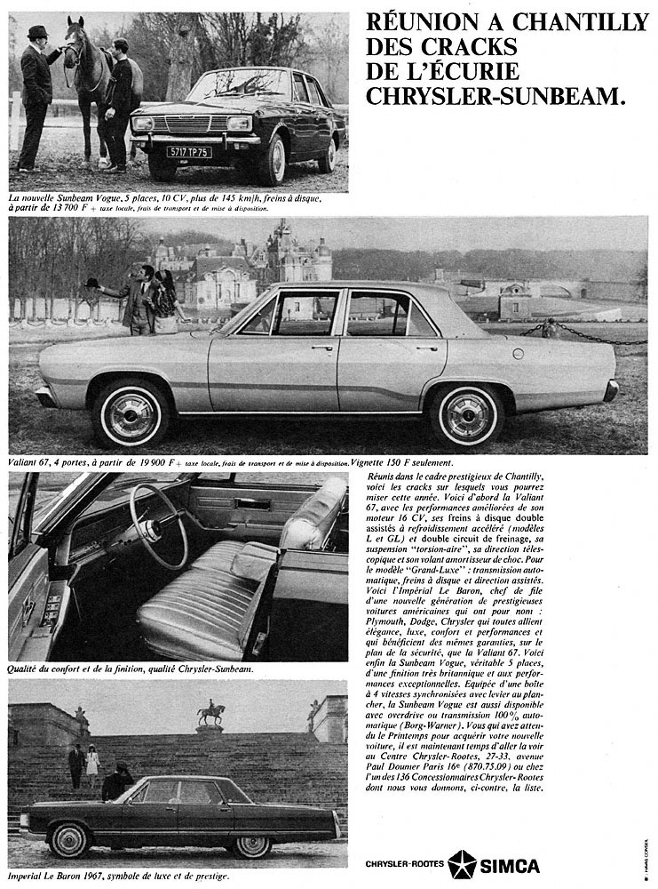 Marque Simca 1967