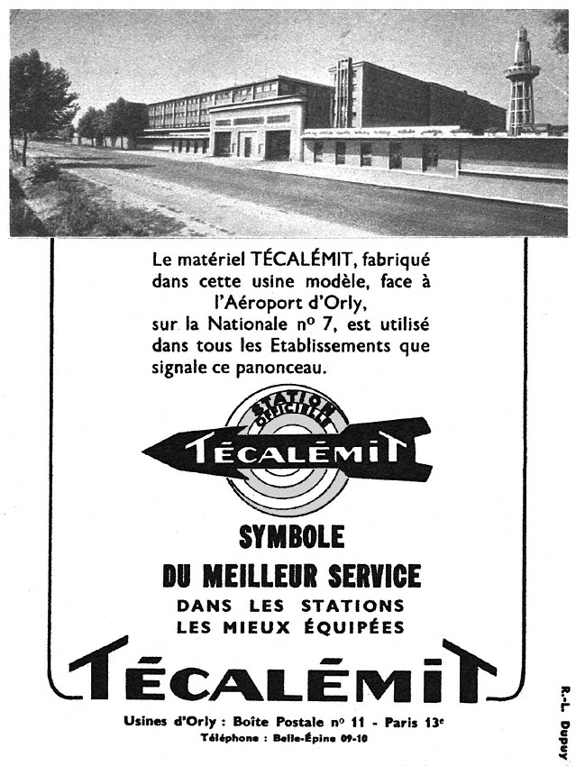 Publicit� Tecalemit 1951