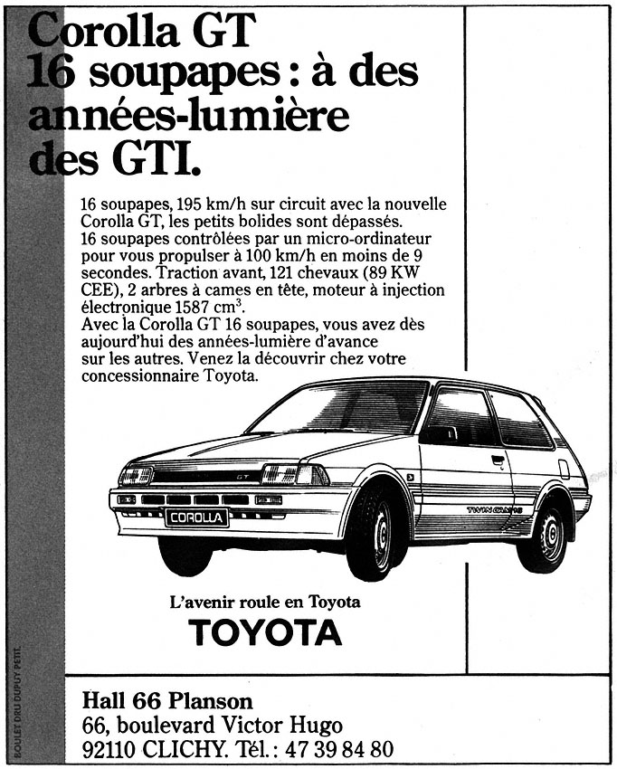Marque Toyota 1986